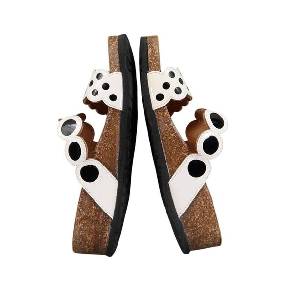 BioNatura Shoes Womens 39 Wedge Sandal Slides Fashion Comfort Double Strap White - Picture 8 of 11